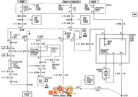 Buick Regal car air condition system GS3.0,GS+ circuit diagram(1)