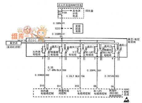 Buick Century car HVAC system circuit diagram(8)