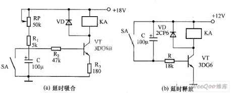 Transistor time relay circuit diagram