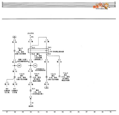 Central locking、guard against theft and alarm system and internal monitoring system circuit diagram three