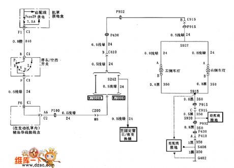 Backup light circuit diagram