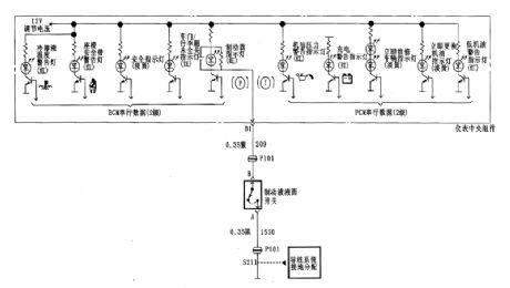Buick combination instrument circuit diagram two