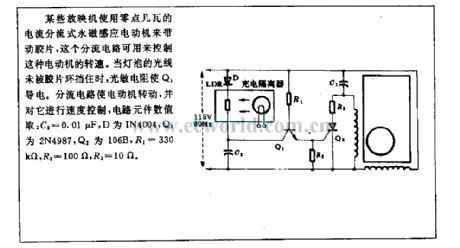 Film loop speed control circuit
