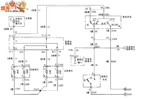 Buick headlamp circuit diagram two