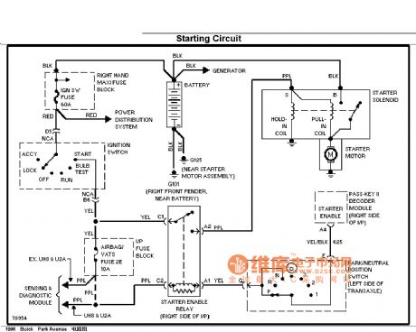 Buick start-up circuit diagram