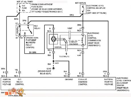 Cadillac electronic suspension circuit diagram
