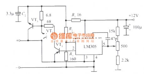 12V、10A regulated power supply composed of LM305