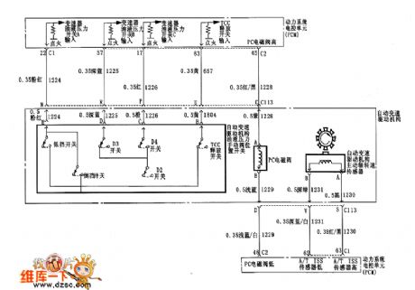 Buick automatic transmission control circuit diagram