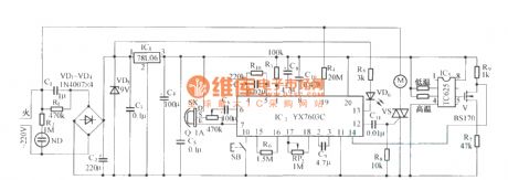 Human control electric fan circuit diagram