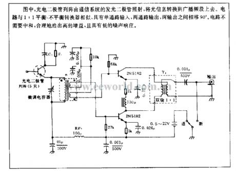 Integration orthogonal detector circuit used in LED