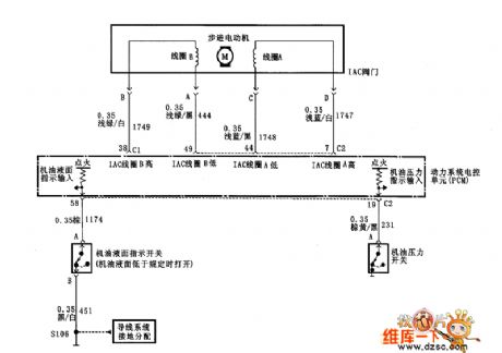 IAC、machine oil surface and oil pressure control circuit diagram