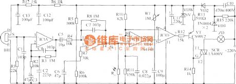 Human body thermoelectric automatic energy-saving lamps circuit diagram