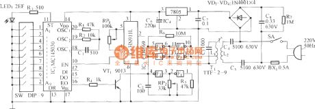 Detection code and transmission circuit diagram
