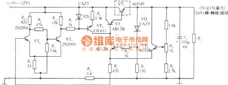 5V regulated power supply circuit with short circuit protection