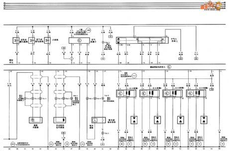 Audi A6 saloon car 1.86 engine(ANQ) circuit diagram two