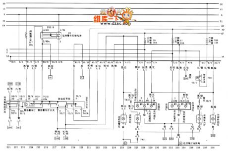 Turn light、parking lamp、tail light、sidelamp and stoplight circuit diagram