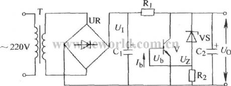 Steady voltage circuit with overcurrent protection