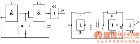 Asymmetrical multivibrator circuit diagram
