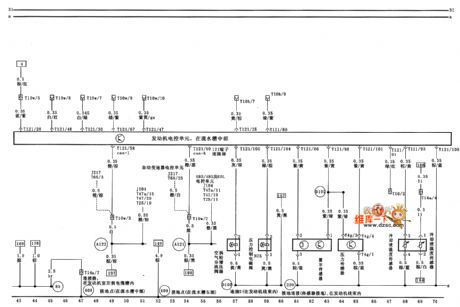 FAW bora (1.8L) saloon car coolant temperature instruction and solenoid valve circuit diagram
