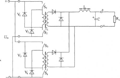 Two normal shock converter circuit principle diagram