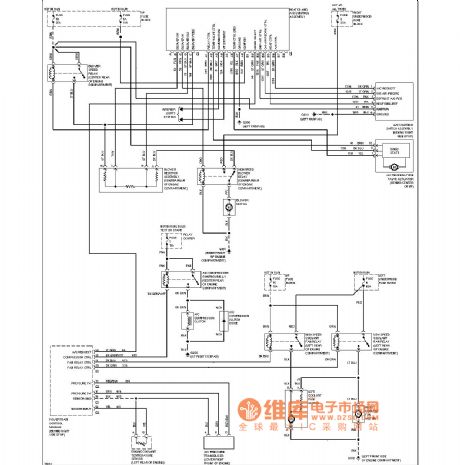 Buick air conditioning circuit (manual air conditioning)
