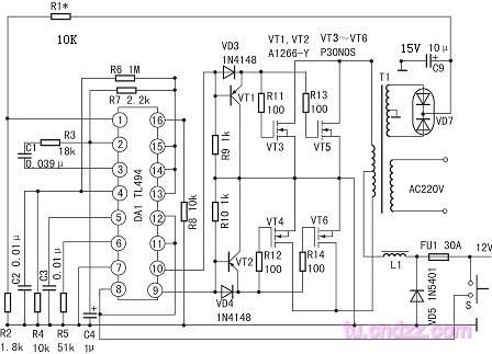 Automatic voltage regulation inverter circuit