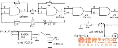 1MHz crystal calibrator circuit diagram