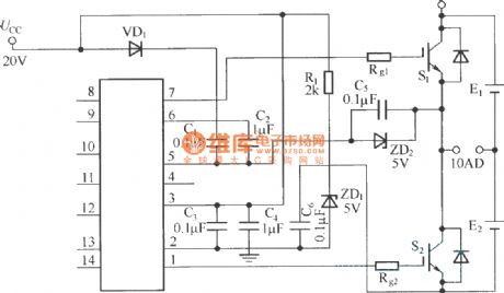 IR2110 negative voltage generating circuit