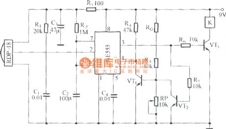 Pyroelectric infrared control automatic lighting control circuit diagram