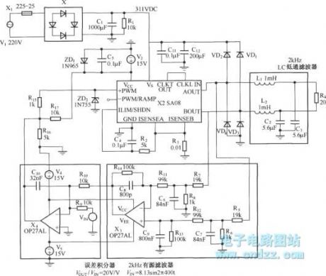 115V／400Hz voltage power supply circuit
