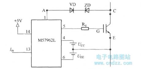 IGBT scattering overcurrent protection principle diagram
