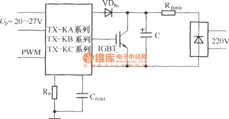 Short-circuit protection function test method 1 of IGBT drive circuit