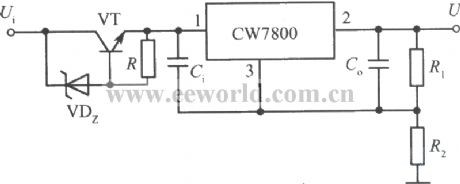 High input-high output integrated regulated power supply circuit 2