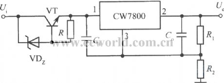 High input-high output integrated regulated power supply circuit 4