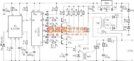 Infrared remote control voltage circuit diagram