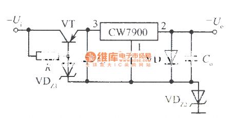 High input-high output voltage integrated regulated power supply circuit 1