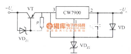 High input-high output voltage integrated regulated power supply circuit 4