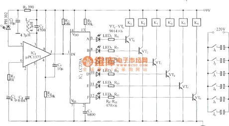 Infrared remote control multiway switch controllor circuit diagram