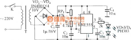 Infrared detection language alarm circuit diagram