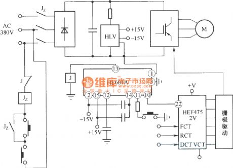 The application of HL610A in three phase frequency control system