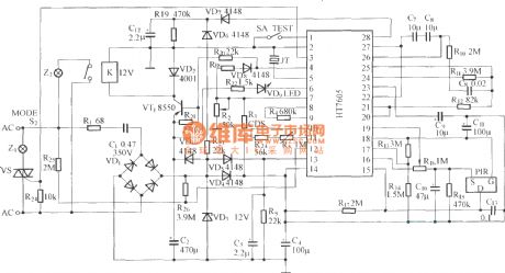 HT7605 SCR Applications circuit diagram