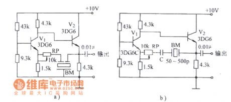 Ceramic filters oscillating circuit