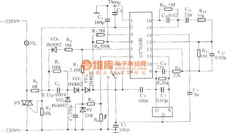 HT7610 application circuit diagram