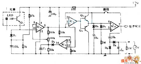 Optical wand amplifier circuit diagram