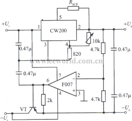 Tracing integrated regulated power supply CW200