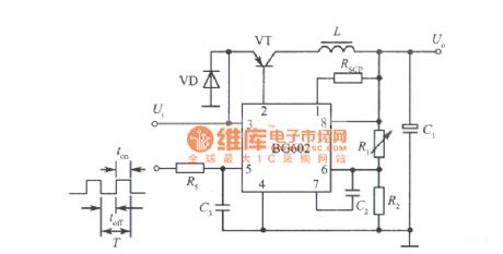 Separately excited switching integrated regulated power supply circuit diagram composed of BG602