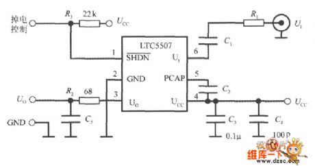 Monolithic RF Power Measurement System LTC5507 Typical Application Circuit