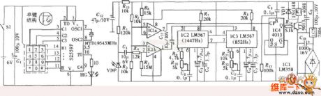 DTMF infrared remote control circuit