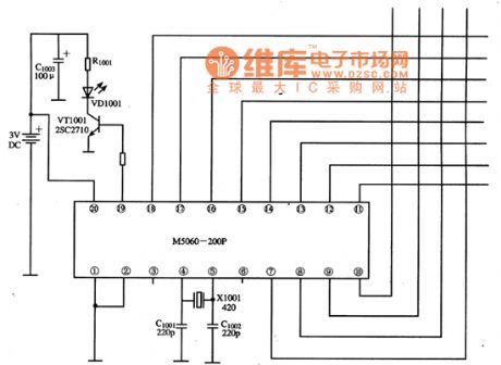 Typical Applied Circuit of M50560-200P IC
