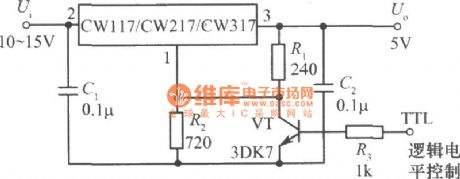 Logic control integrated regulated power supply circuit diagram